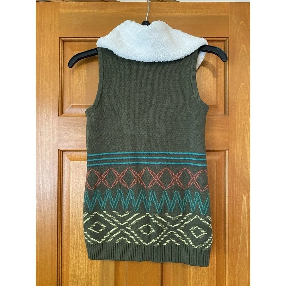 Matilda Jane BIG IDEA Vest 10 Sweater Knit Green Girls 435 Make Believe